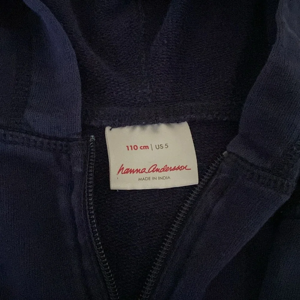 Hanna Andersson hoodie size 110/5 - Picture 5 of 6